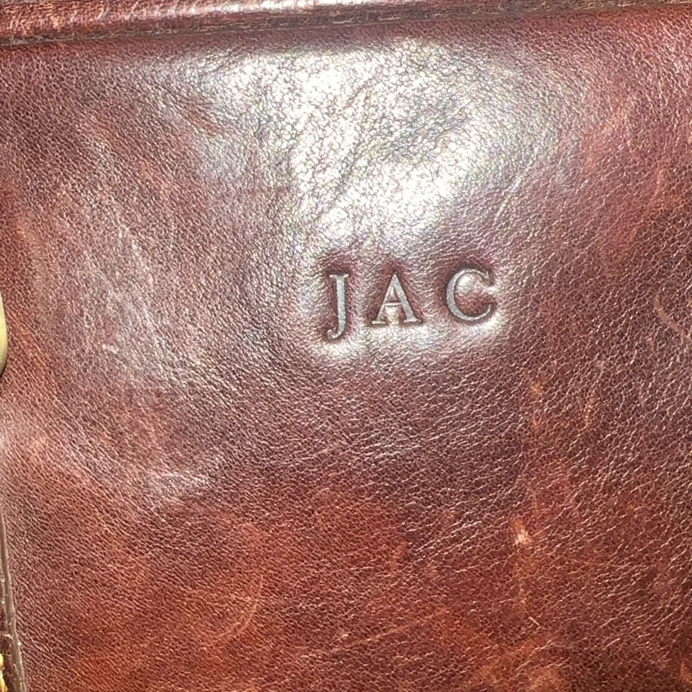 Men's Brown Leather Briefcase - Classic Professional Tote
